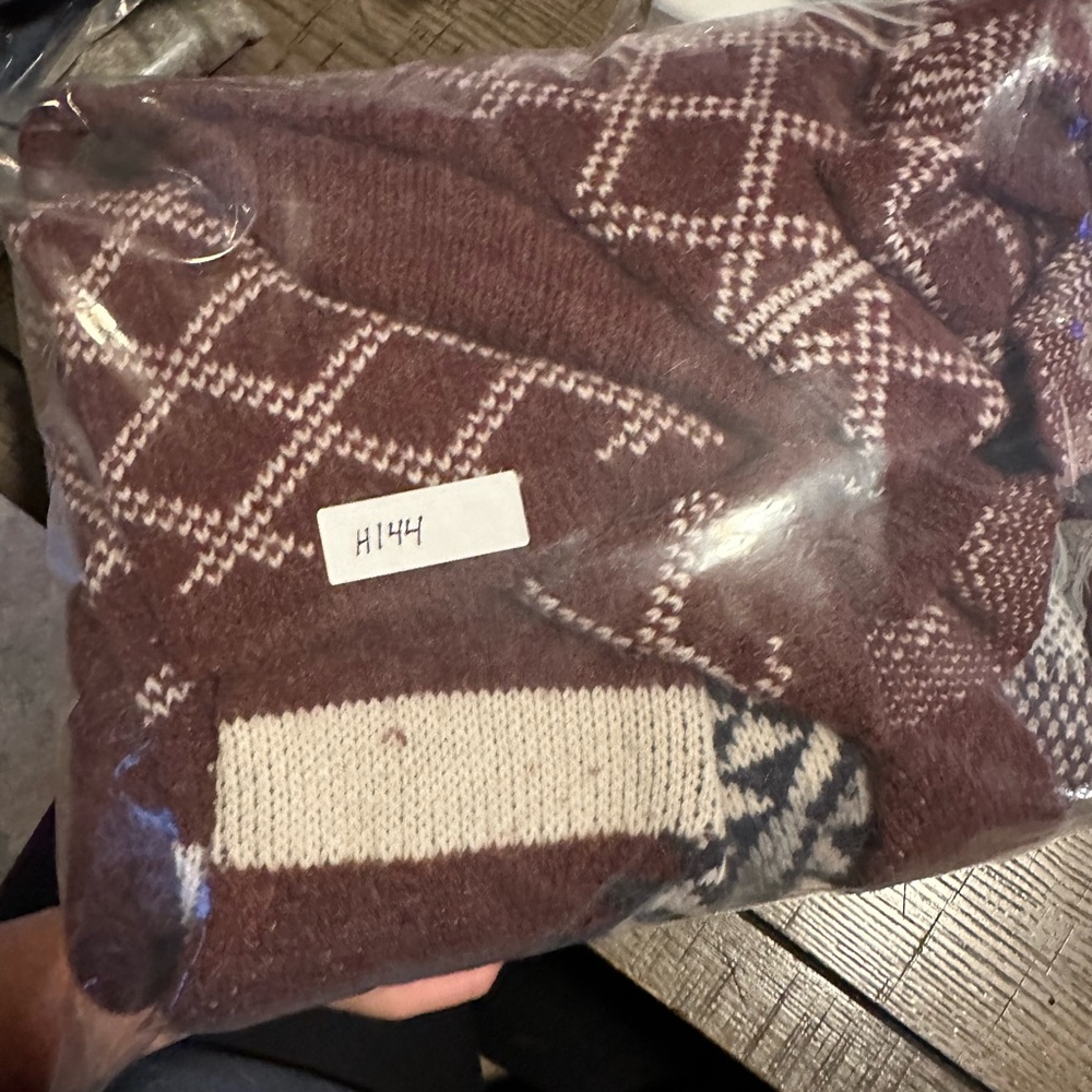Telluride Clothing Company Open Knit Cardigan Aztec Diamond Women’s XL Country - Picture 9 of 9